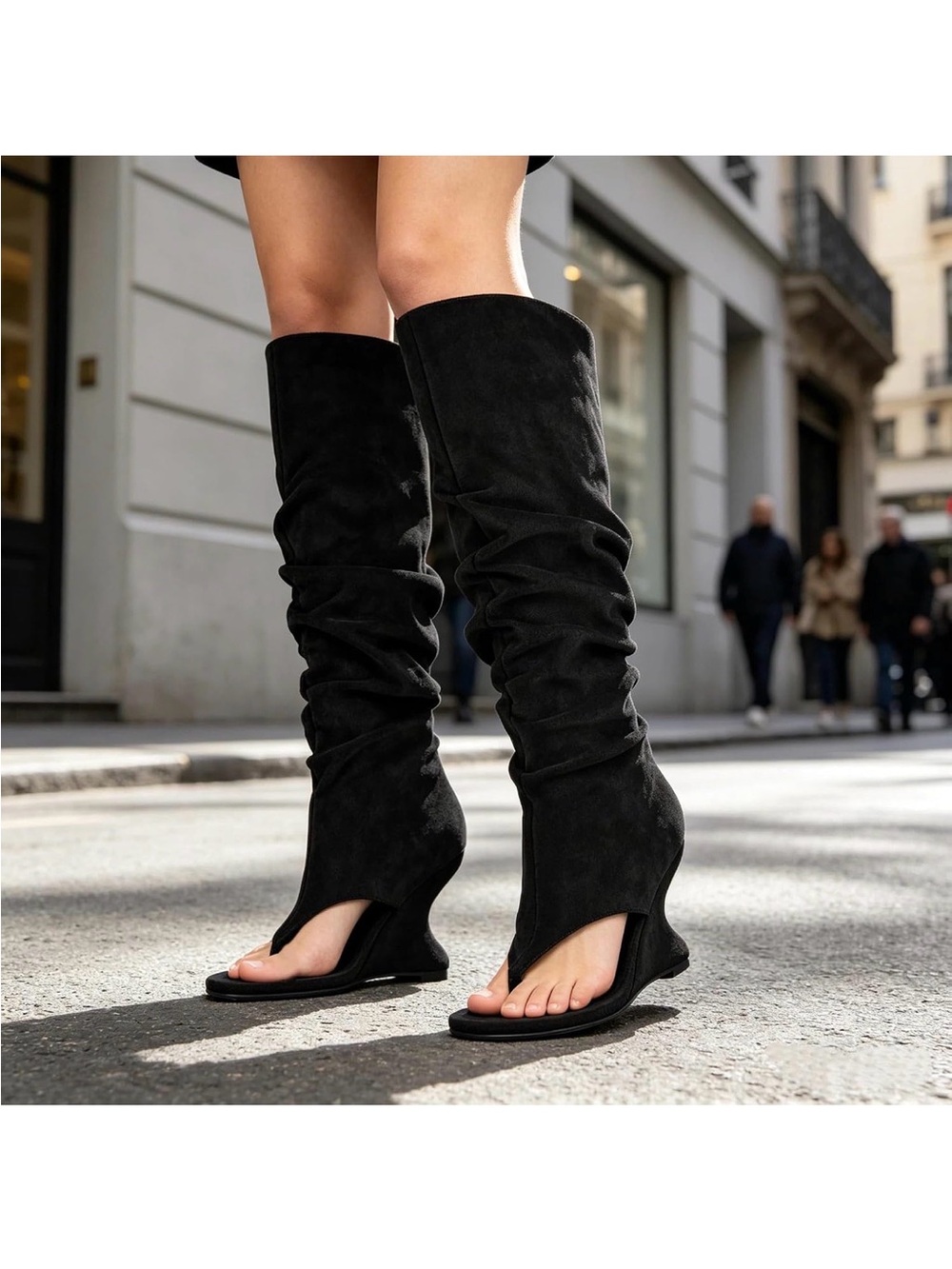 Women's knee-high boots - Picture 3 of 5